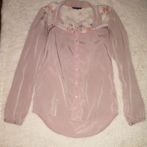 American Eagle vintage look blouse size XS